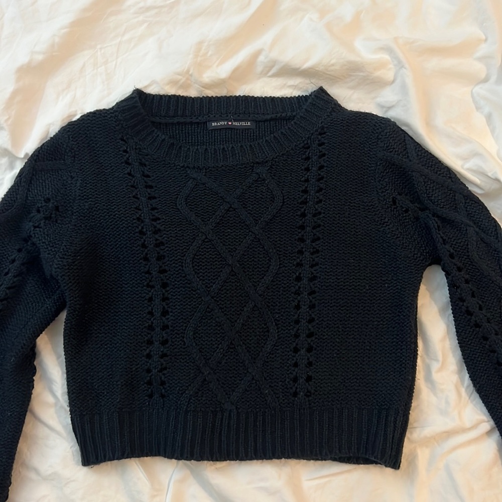 Brandy navy sweater